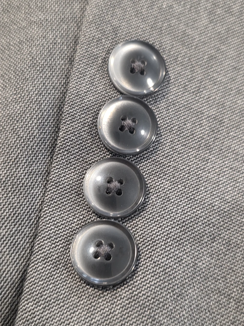 48R Men's Van Heusen Cool Flex Slim Fit Blazer Gray 2 Button Sport Coat